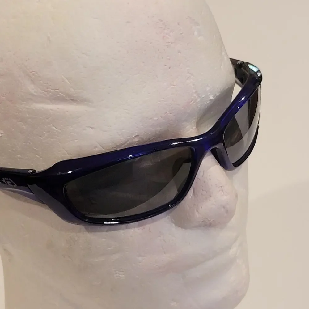 Eyres Austaralia Sunglasses Blue Plastic frame Wrap around 702R4FS
